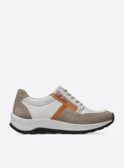Wolky Comrie - beige/safari combi leer<DAMES Lage Veterschoenen|Wandelschoenen