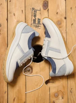 Wolky Comrie - gebroken wit/jeans leer<DAMES Lage Veterschoenen|Wandelschoenen