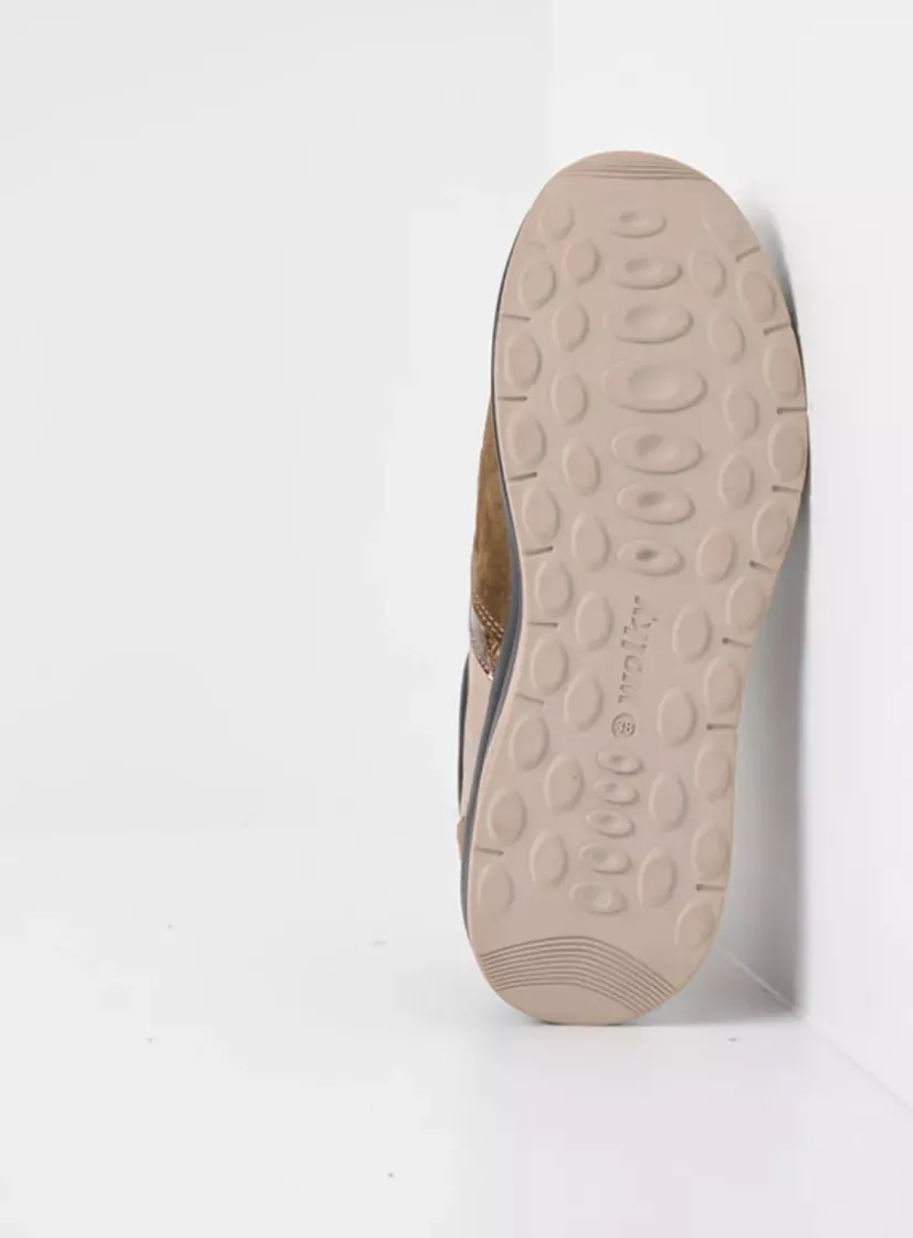 Wolky Comrie - safari combi leer<DAMES Lage Veterschoenen|Wandelschoenen
