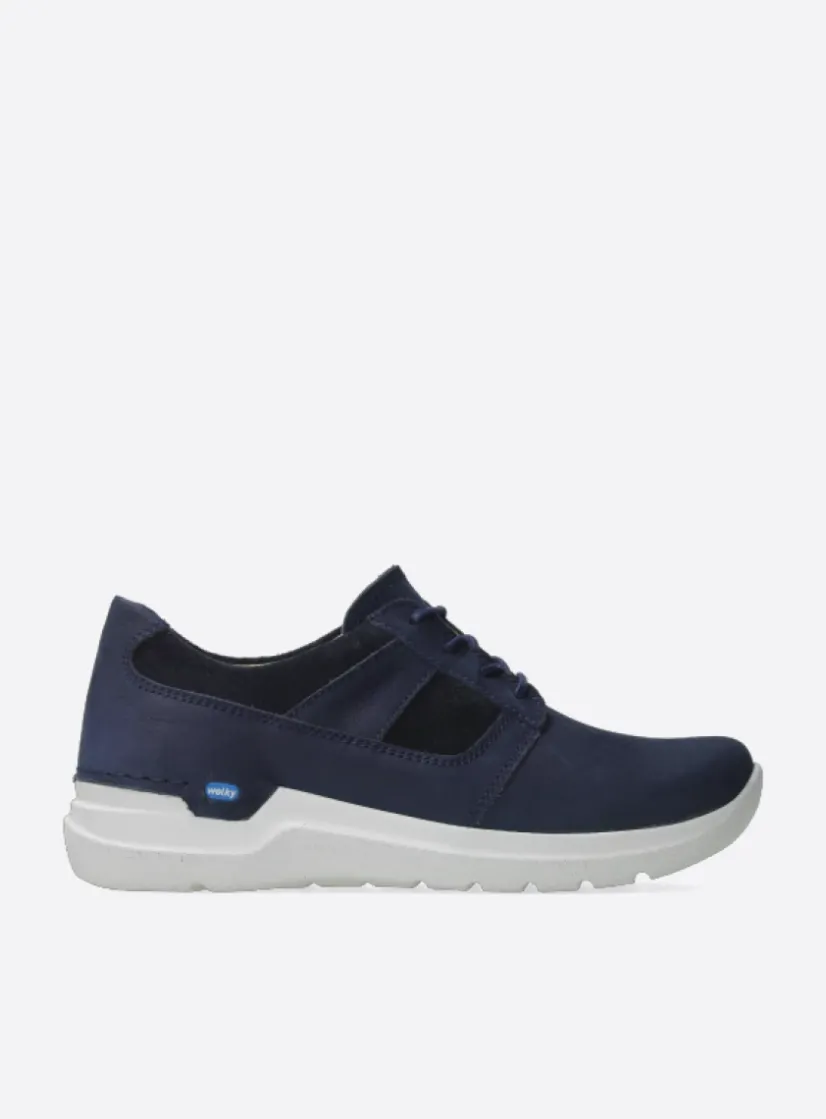 Wolky Cool - denim nubuck<DAMES Lage Veterschoenen