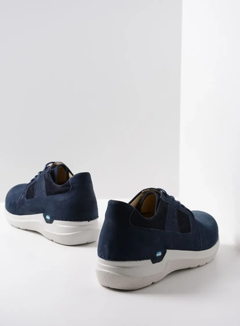 Wolky Cool - denim nubuck<DAMES Lage Veterschoenen