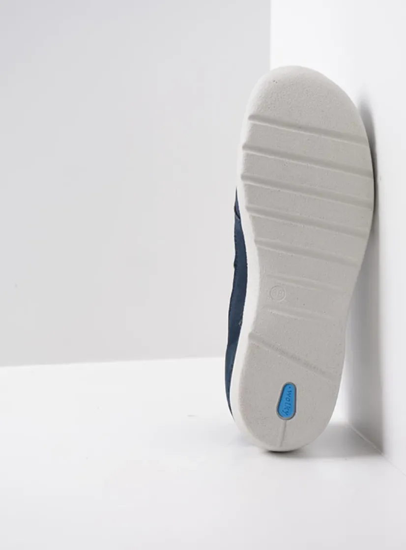 Wolky Cool - denim nubuck<DAMES Lage Veterschoenen