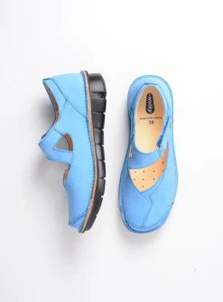 Wolky Cordoba - hemelsblauw nubuck<DAMES Herfst/Winter|Bandschoenen