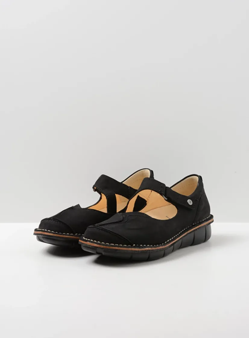 Wolky Cordoba - zwart nubuck<DAMES Herfst/Winter|Bandschoenen