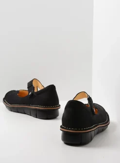 Wolky Cordoba - zwart nubuck<DAMES Herfst/Winter|Bandschoenen