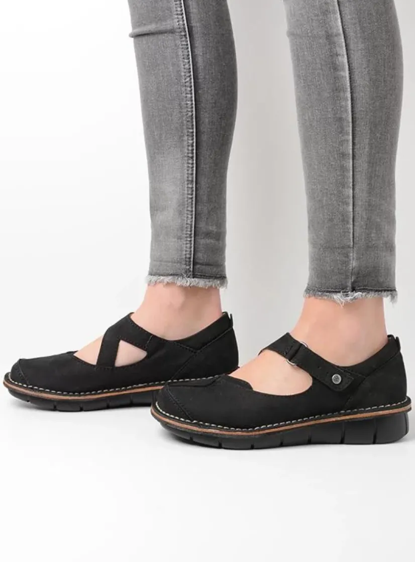 Wolky Cordoba - zwart nubuck<DAMES Herfst/Winter|Bandschoenen
