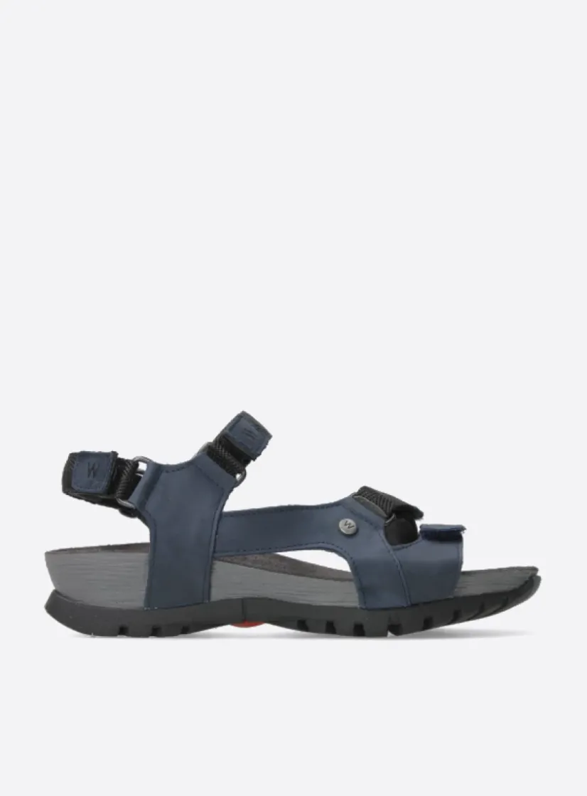 Wolky Cradle - blauw leer<DAMES Sandalen