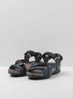 Wolky Cradle - blauw leer<DAMES Sandalen