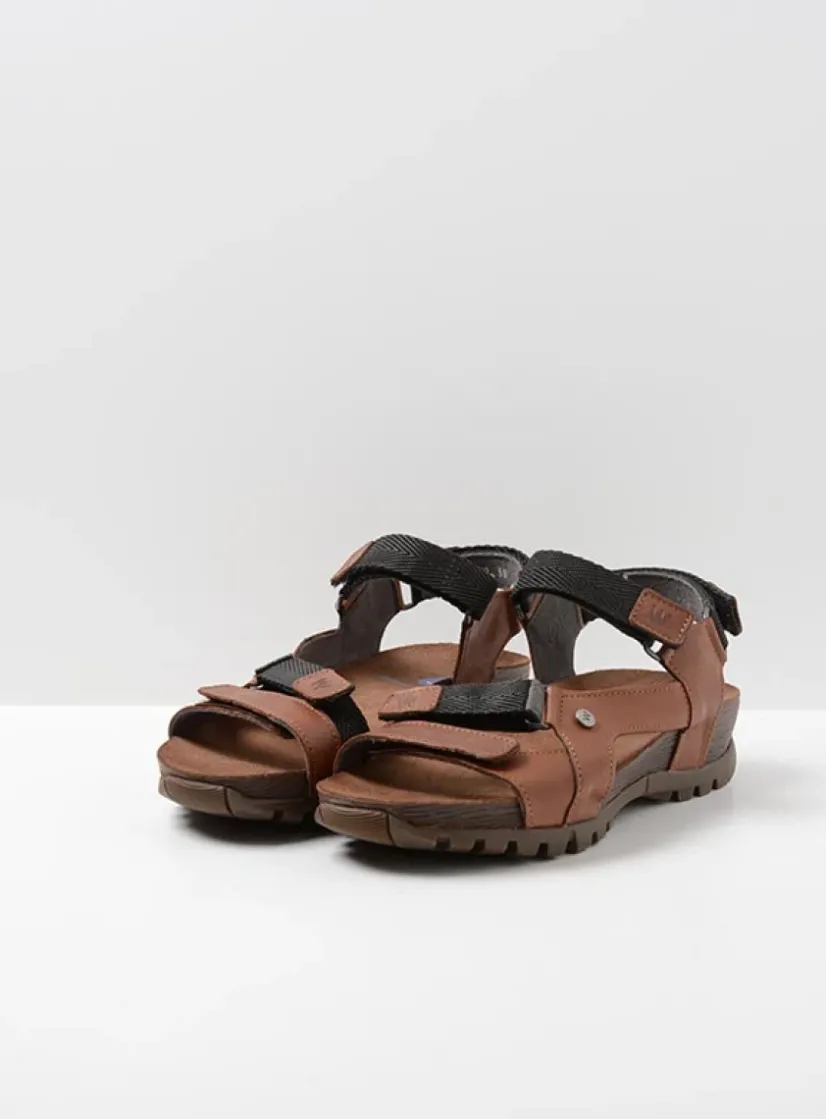 Wolky Cradle - cognac leer<DAMES Sandalen