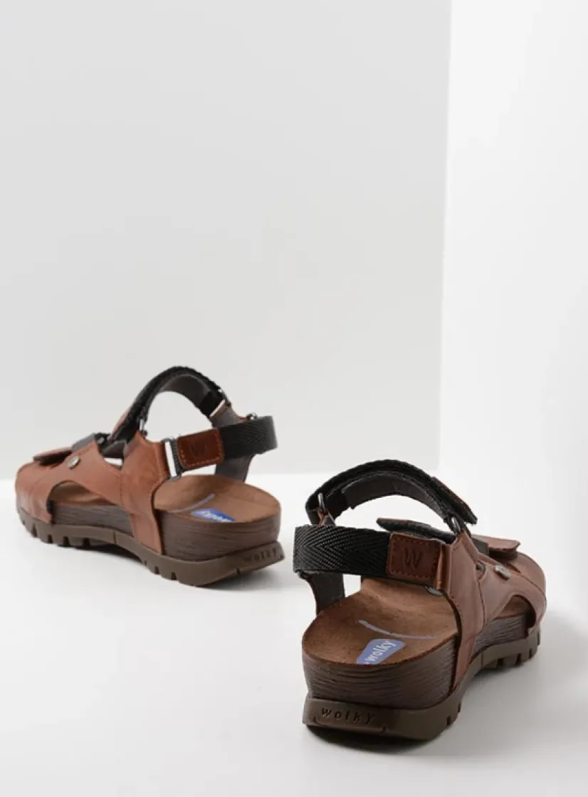 Wolky Cradle - cognac leer<DAMES Sandalen