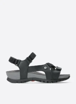 Wolky Cradle - zwart leer<DAMES Sandalen