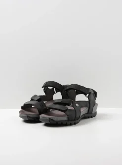 Wolky Cradle - zwart leer<DAMES Sandalen