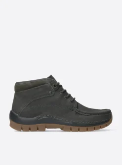 Wolky Cross - asfalt nubuck<DAMES Hoge Veterschoenen|Herfst/Winter
