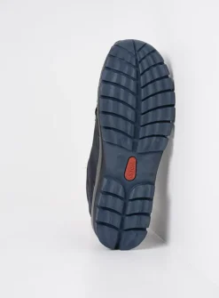 Wolky Cross - blauw nubuck<DAMES Hoge Veterschoenen|Herfst/Winter