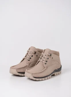 Wolky Cross - safari nubuck<DAMES Hoge Veterschoenen|Herfst/Winter