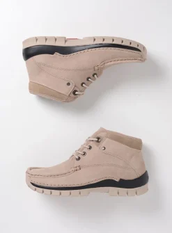 Wolky Cross - safari nubuck<DAMES Hoge Veterschoenen|Herfst/Winter