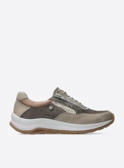 Wolky Cupar - safari combi leer<DAMES Lage Veterschoenen|Wandelschoenen