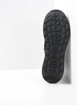Wolky Cupar - zwart combi leer<DAMES Lage Veterschoenen|Wandelschoenen