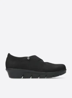 Wolky Cursa - zwart nubuck<DAMES Instappers|Herfst/Winter
