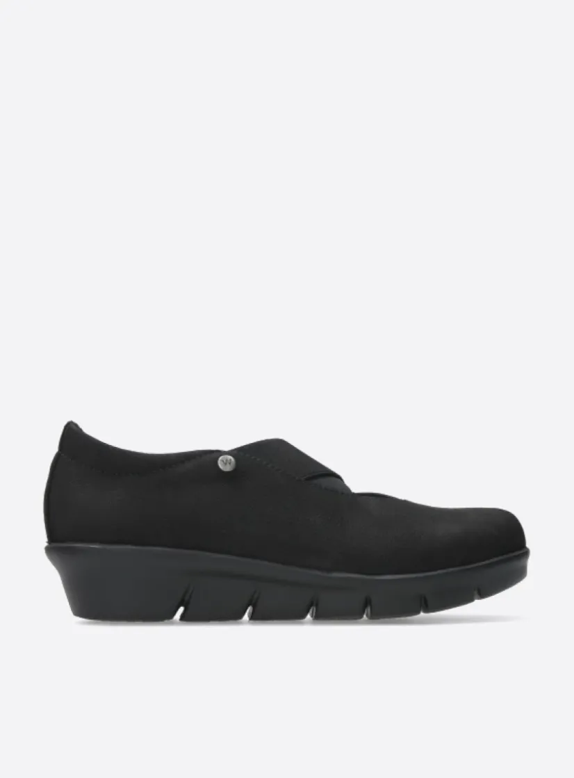 Wolky Cursa - zwart nubuck<DAMES Instappers|Herfst/Winter