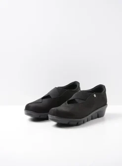 Wolky Cursa - zwart nubuck<DAMES Instappers|Herfst/Winter