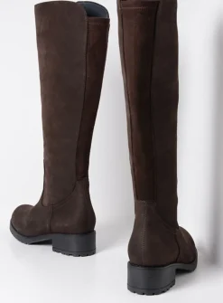 Wolky Curtina F2F - bruin nubuck<DAMES Lange Laarzen|Herfst/Winter
