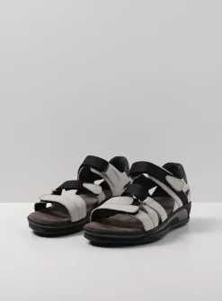 Wolky Desh - gebroken wit leer<DAMES Sandalen