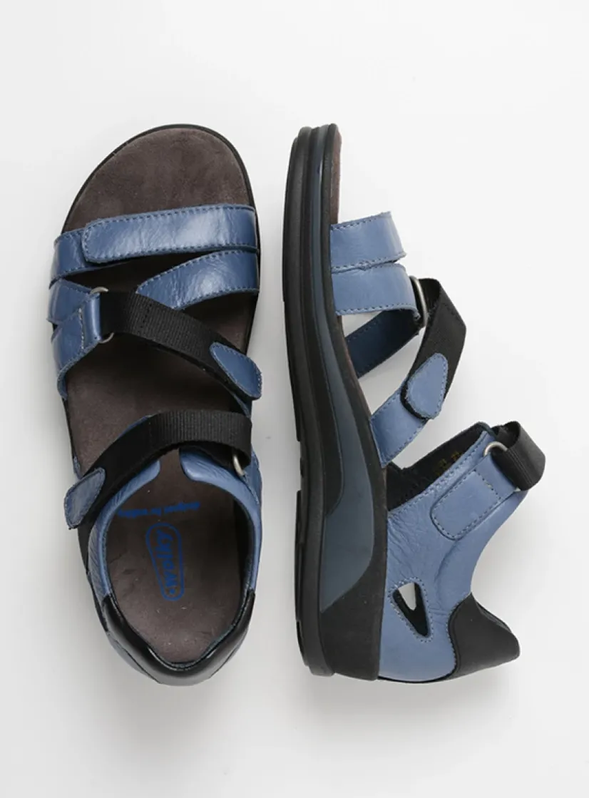 Wolky Desh - jeans leer<DAMES Sandalen