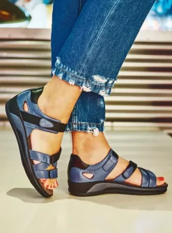 Wolky Desh - jeans leer<DAMES Sandalen