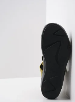 Wolky Desh - olijfgroen leer<DAMES Sandalen