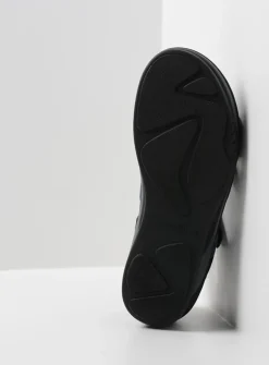 Wolky Desh - zwart leer<DAMES Sandalen