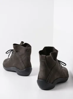 Wolky Diana - asfalt nubuck<DAMES Hoge Veterschoenen|Herfst/Winter