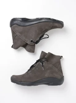 Wolky Diana - asfalt nubuck<DAMES Hoge Veterschoenen|Herfst/Winter