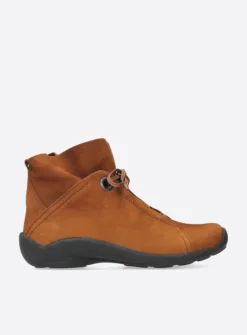 Wolky Diana - cognac nubuck<DAMES Hoge Veterschoenen|Herfst/Winter