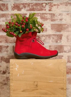 Wolky Diana - donkerrood nubuck<DAMES Hoge Veterschoenen|Herfst/Winter
