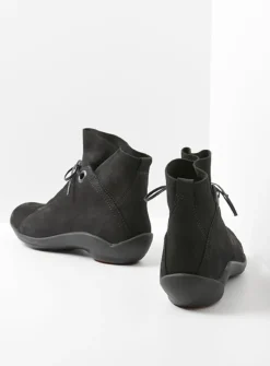 Wolky Diana - zwart nubuck<DAMES Hoge Veterschoenen|Herfst/Winter