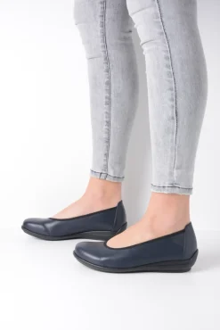 Wolky Duncan F2F - blauw biocare<DAMES Instappers|Herfst/Winter