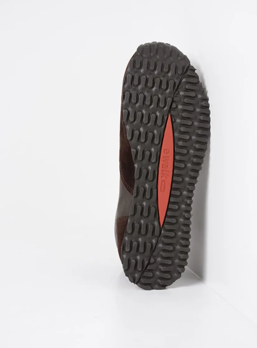 Wolky e-Boot - asfalt combi leer<DAMES Hoge Veterschoenen|Wandelschoenen
