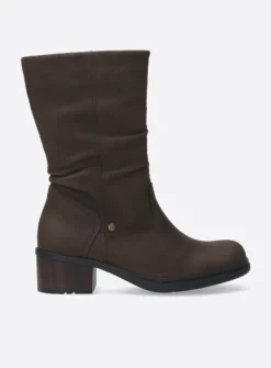 Wolky Edmonton - bruin nubuck<DAMES Halfhoge Laarzen|Herfst/Winter