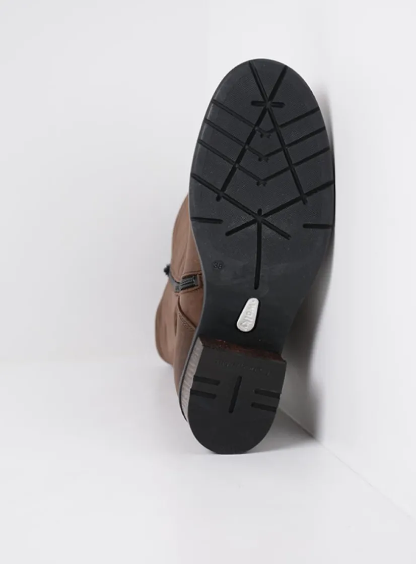 Wolky Edmonton - bruin nubuck<DAMES Halfhoge Laarzen|Herfst/Winter