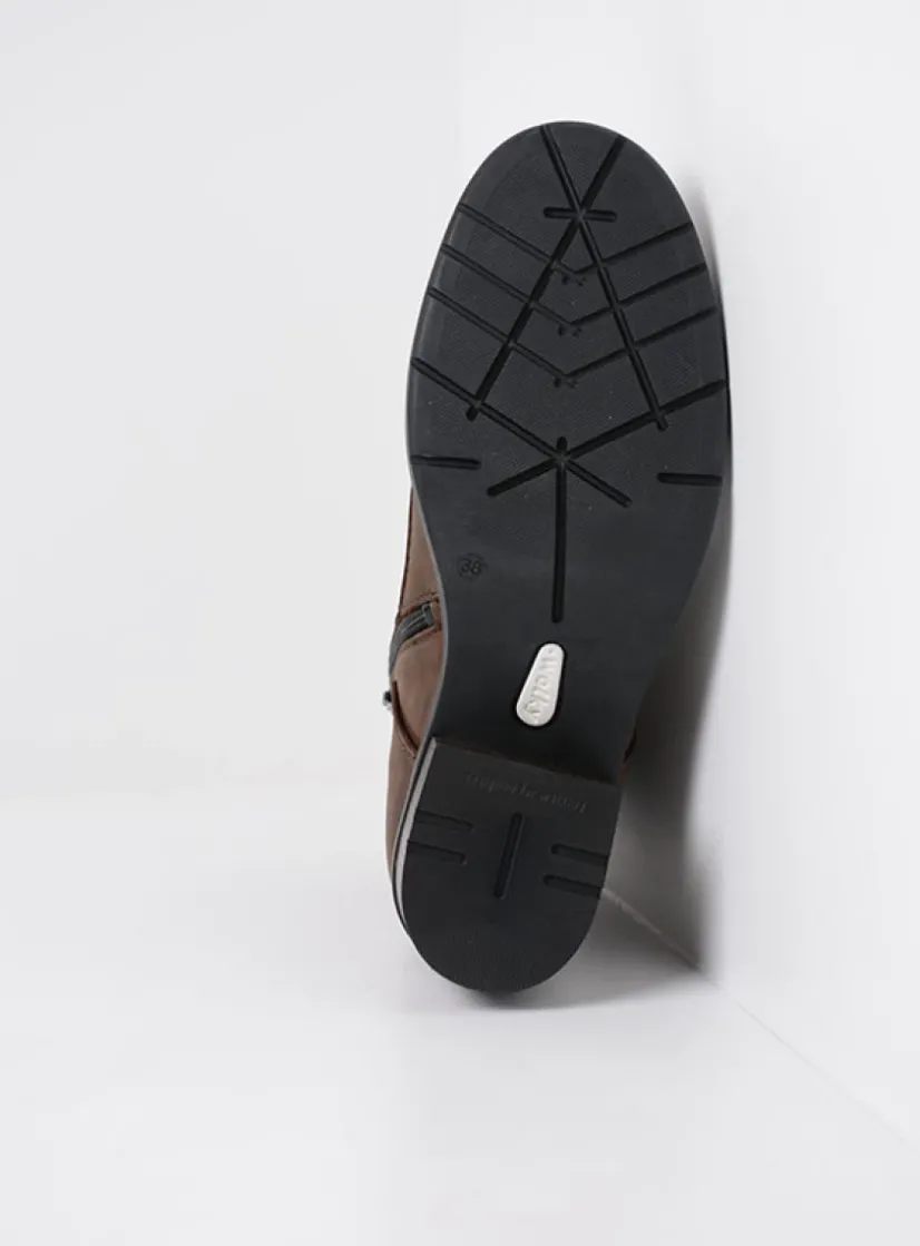 Wolky Edson XW - bruin nubuck<DAMES Hoge Veterschoenen|Veterlaarzen