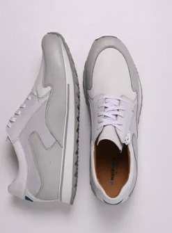 Wolky e-Go Men - wit combi stretch leer<Heren Veterschoenen Heren|Sneakers Heren