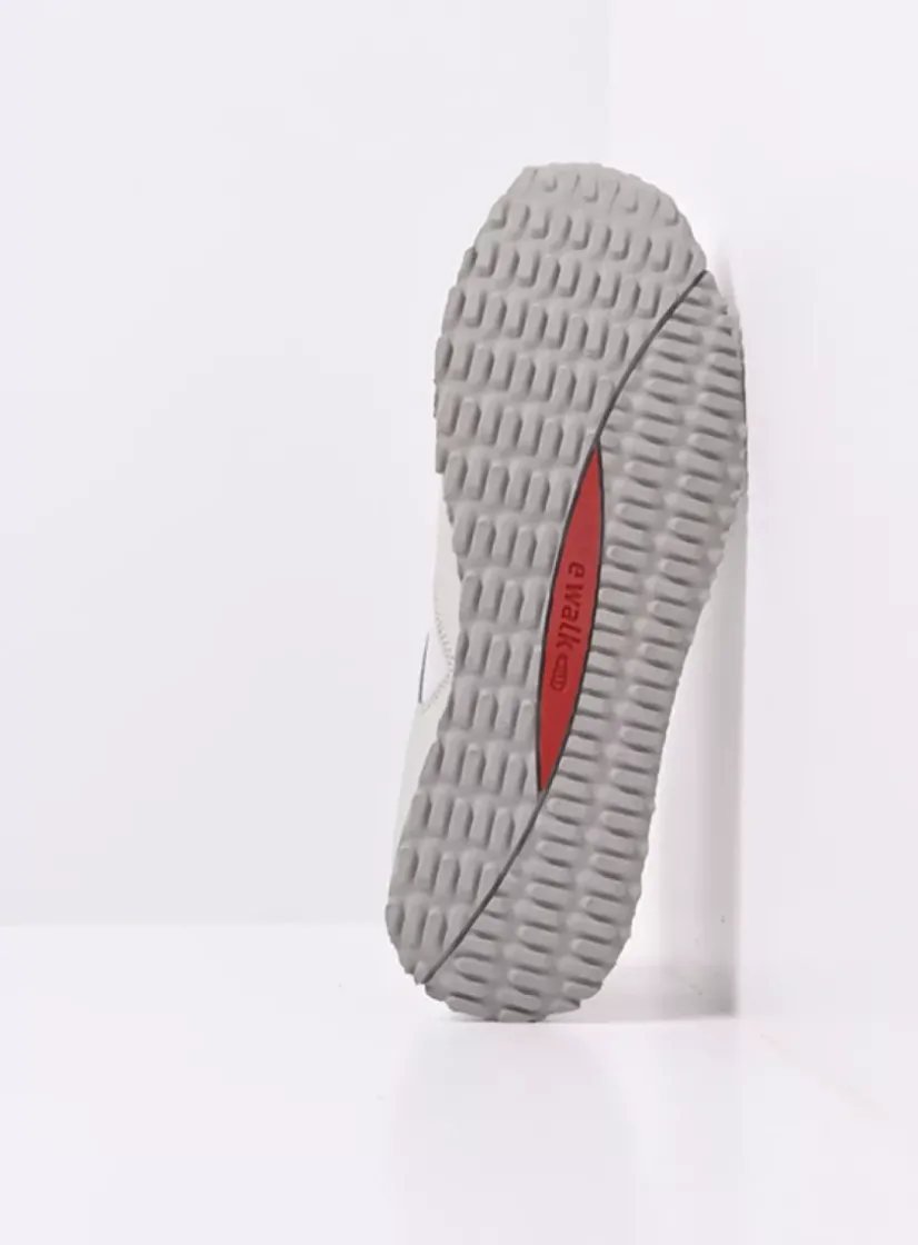 Wolky e-Go Men - wit combi stretch leer<Heren Veterschoenen Heren|Sneakers Heren