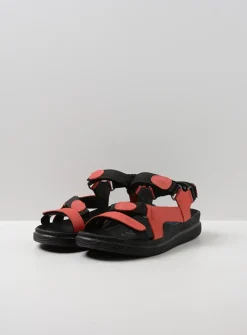 Wolky Energy Lady - rood gevet leer<DAMES Sandalen