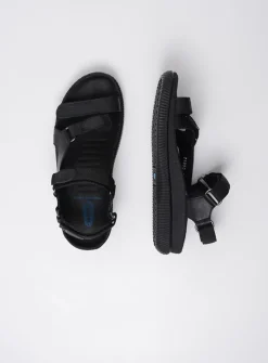 Wolky Energy Lady - zwart gevet leer<DAMES Sandalen