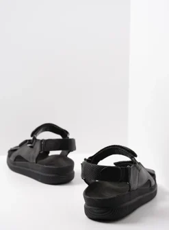 Wolky Energy Men - zwart gevet leer<Heren Sandalen Voor Heren