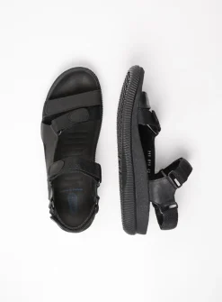 Wolky Energy Men - zwart gevet leer<Heren Sandalen Voor Heren