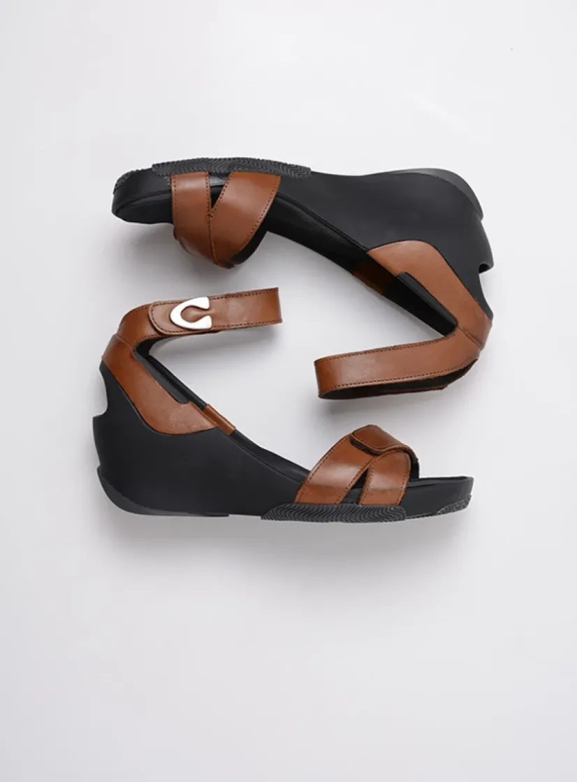 Wolky Era - cognac leer<DAMES Sandalen
