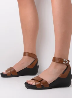 Wolky Era - cognac leer<DAMES Sandalen