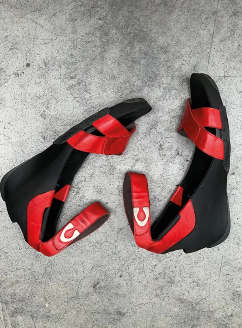 Wolky Era - rood leer<DAMES Sandalen